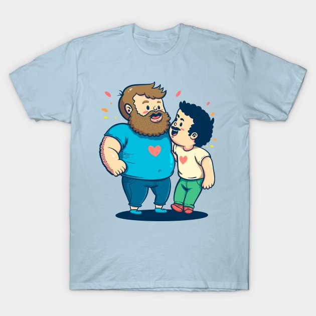 Gay Bear Daddy and Chaser T-Shirt by ArtDiggs